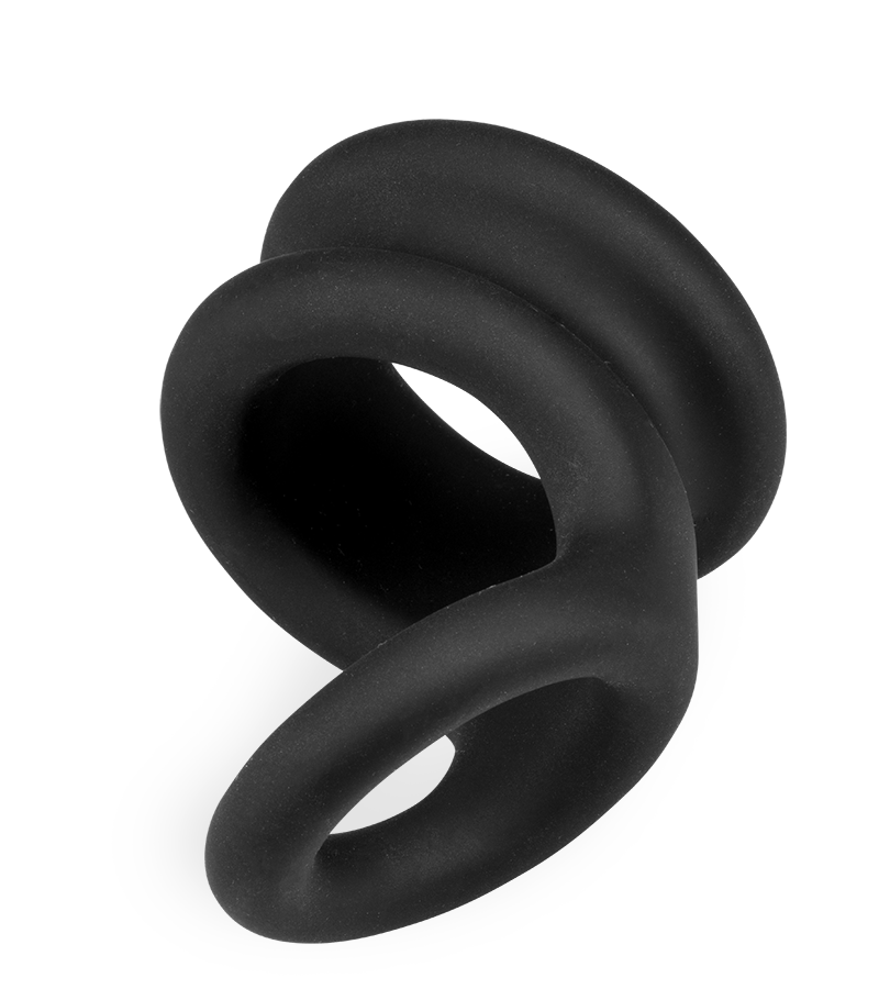 Double cockring pénis et testicules Plop