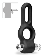 Charger l'image dans la galerie, Double cockring vibrant en silicone Jaxon