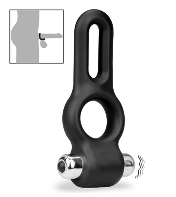 Double cockring vibrant en silicone Jaxon