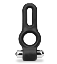 Charger l'image dans la galerie, Double cockring vibrant en silicone Jaxon