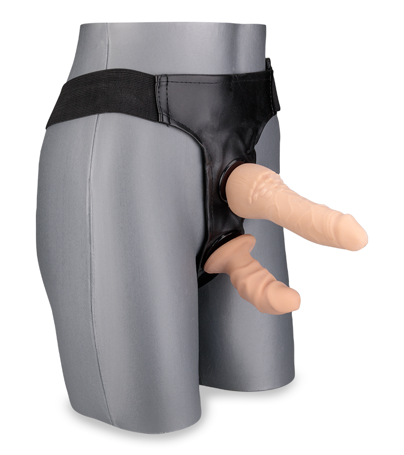 Double gode ceinture amovible