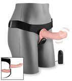 Double gode ceinture vibrant télécommandé avec fil