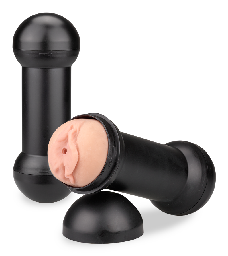 Double masturbateur vagin étroit et bouche gourmande