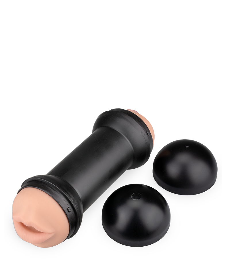 Double masturbateur vagin étroit et bouche gourmande