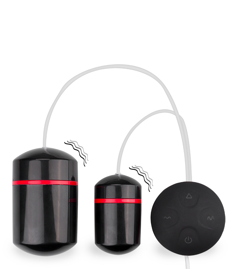 Double oeuf vibrant télécommandé 10 modes de vibration