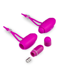 Charger l'image dans la galerie, Duo de pinces Ă  seins vibrantes silicone
