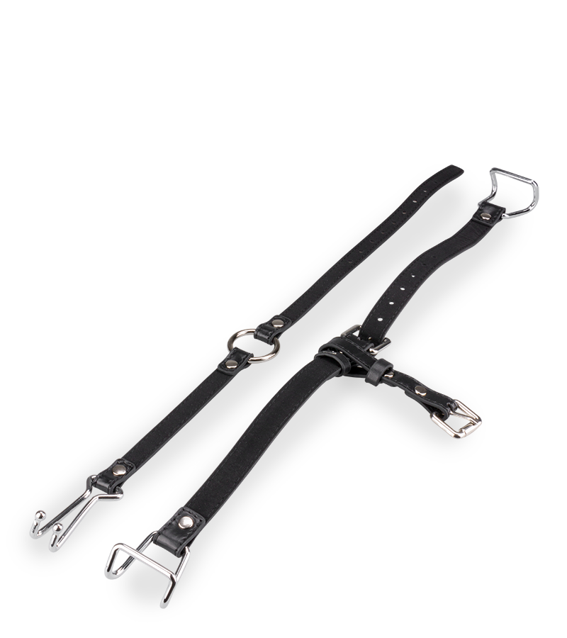 Ecarteur de bouche et nez similicuir et métal