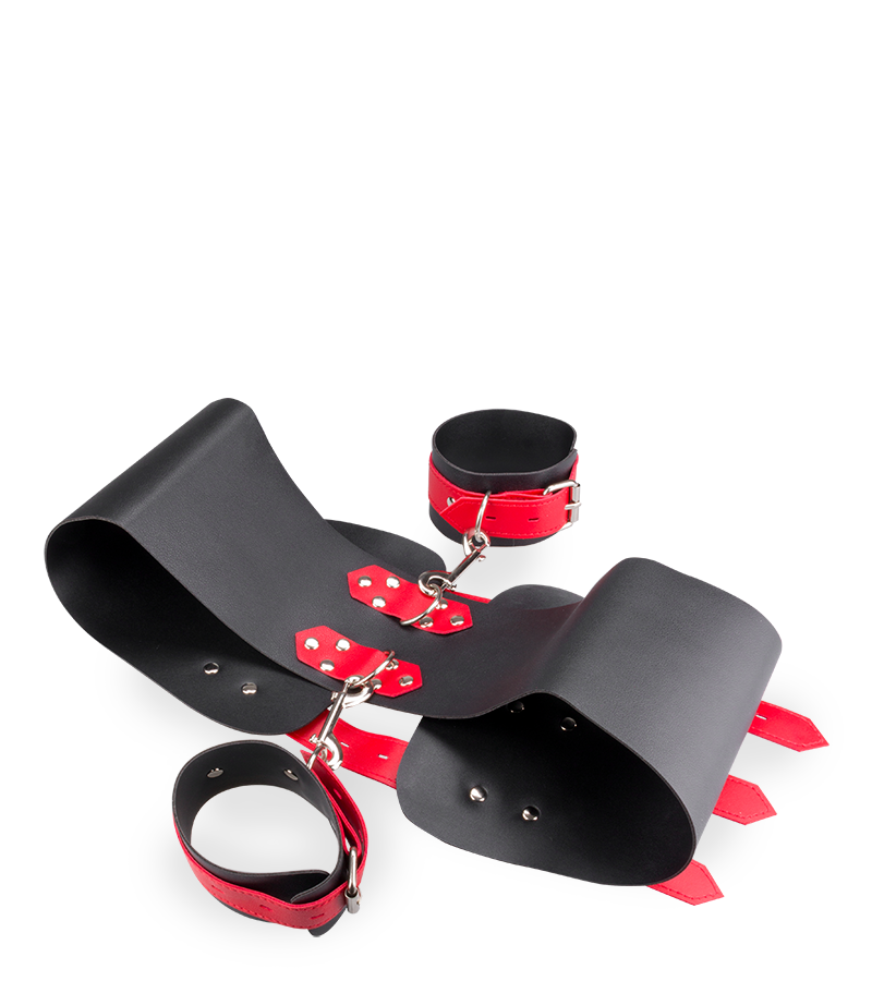 Entraves en similicuir hanches poignets