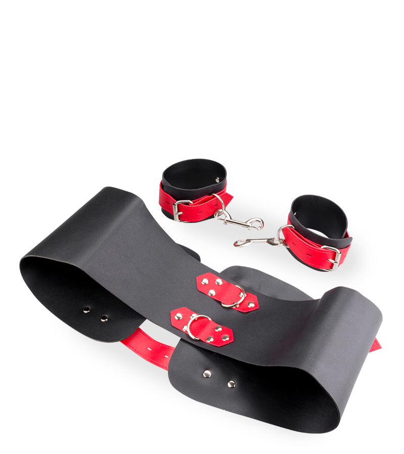 Entraves en similicuir hanches poignets
