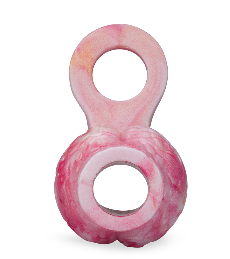 Étui pénien loup avec bulbe érectile et anneau testiculaire 7,0cm