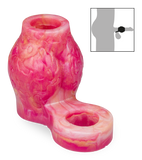 Étui pénien loup avec bulbe érectile et anneau testiculaire 7,0cm