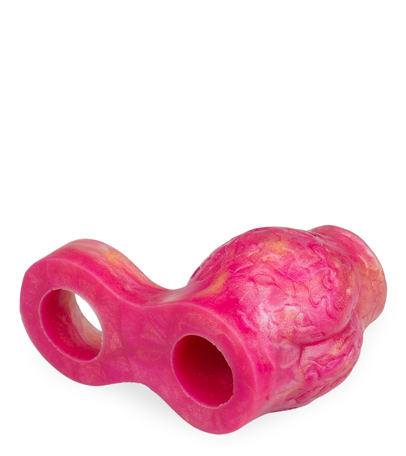 Étui pénien loup avec bulbe érectile et anneau testiculaire 7,0cm