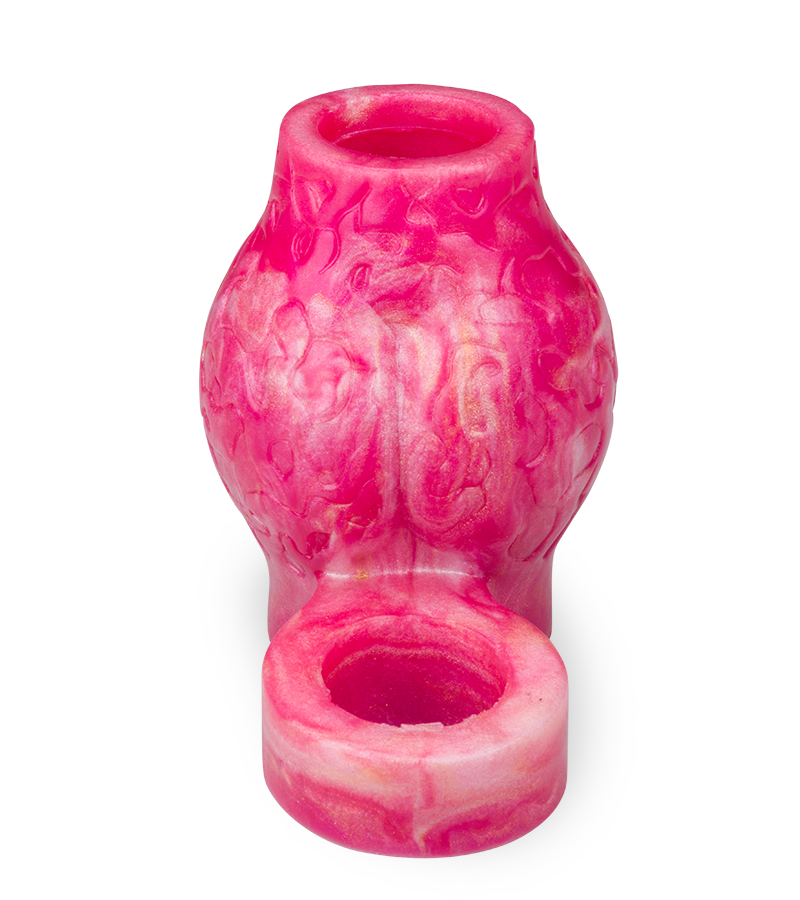 Étui pénien loup avec bulbe érectile et anneau testiculaire 9,0cm