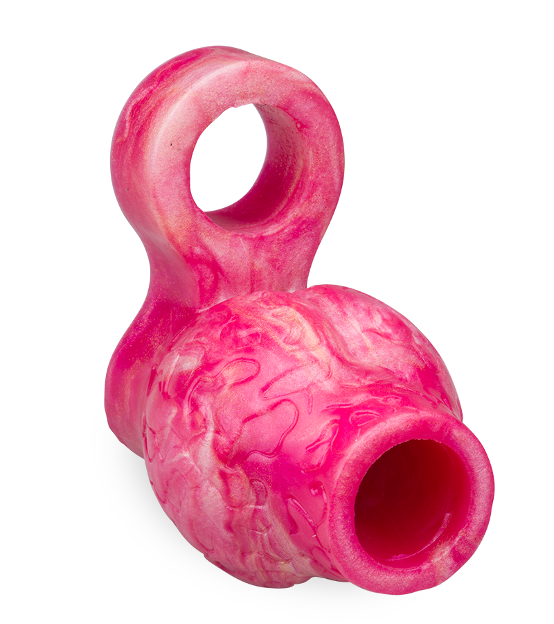 Étui pénien loup avec bulbe érectile et anneau testiculaire 9,0cm