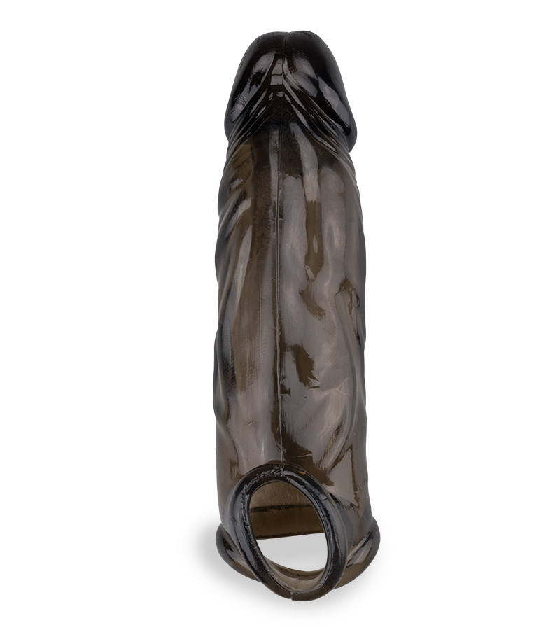 Extenseur pénis et testicules réaliste noir