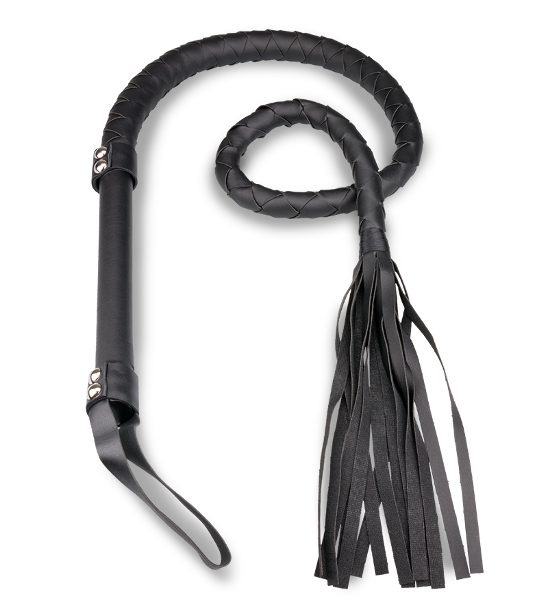 Fouet BDSM simili cuir 125,0cm