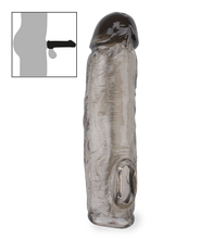 Charger l'image dans la galerie, Fourreau pénien noir strié Zeus