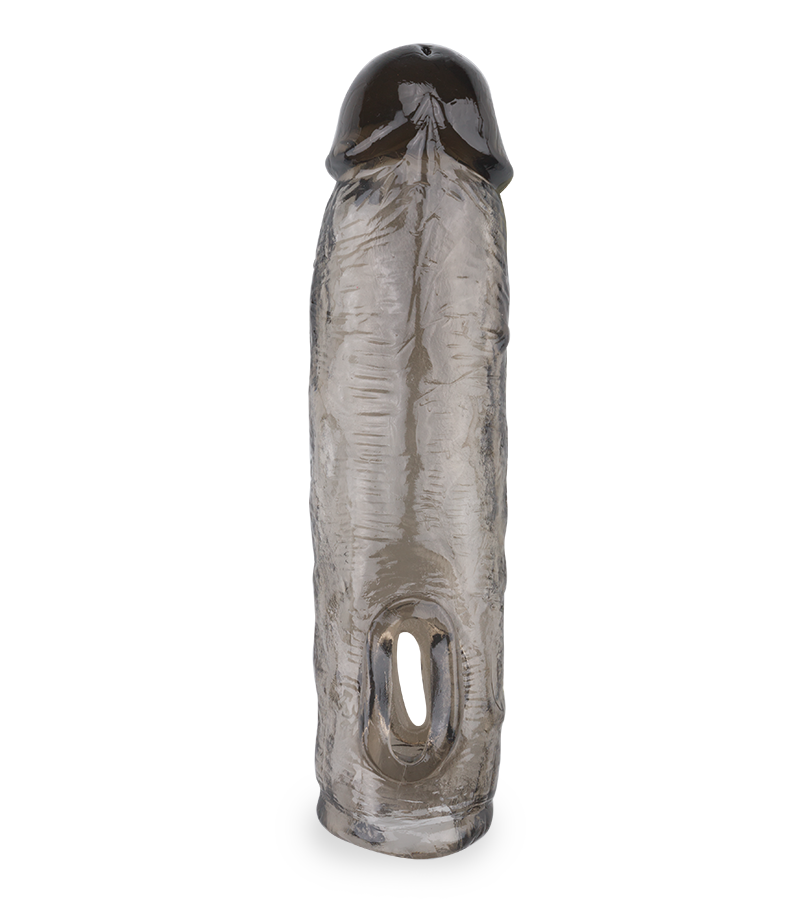 Fourreau pénien noir strié Zeus