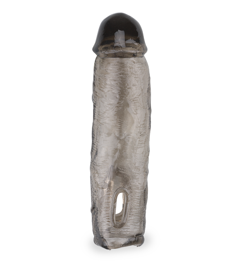 Fourreau pénien noir strié Zeus