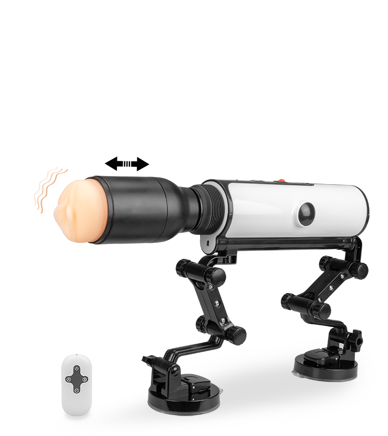 Fucking machine avec masturbateur vibrant