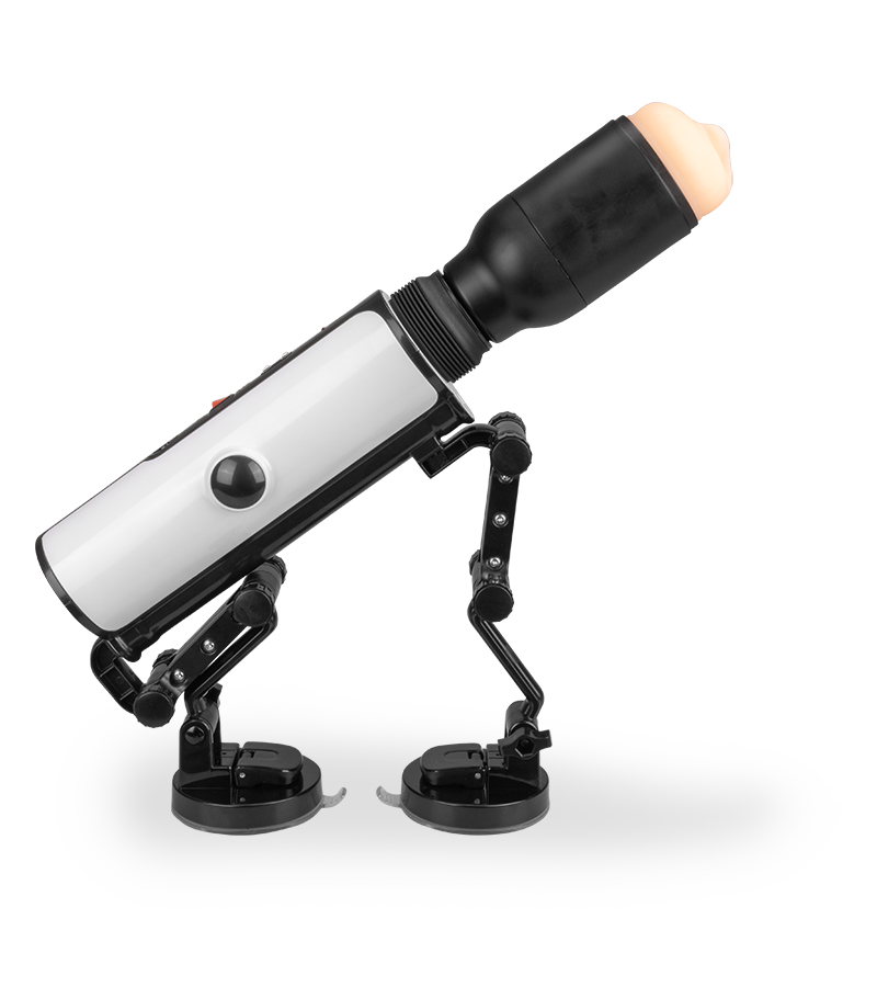 Fucking machine avec masturbateur vibrant