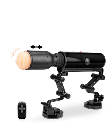 Fucking machine avec masturbateur vibrant