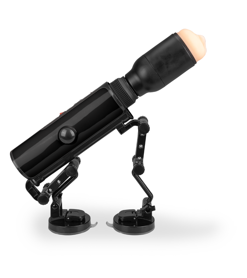 Fucking machine avec masturbateur vibrant