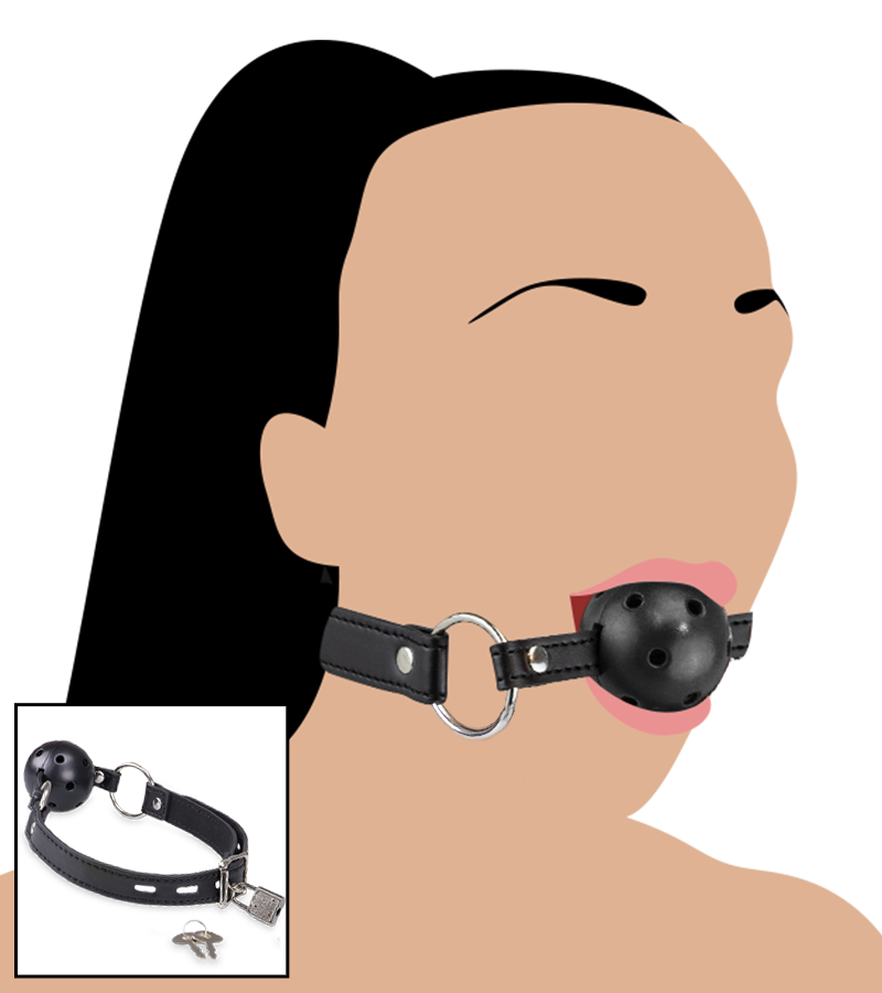 Gag-ball bâillon de bondage BDSM