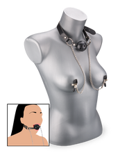 Charger l'image dans la galerie, Gag ball BDSM avec pinces à seins