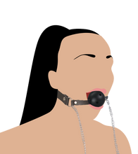 Charger l'image dans la galerie, Gag ball BDSM avec pinces à seins