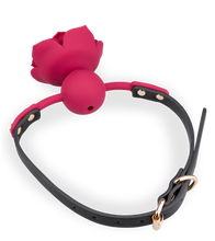 Charger l'image dans la galerie, Gag ball en similicuir avec rose en silicone