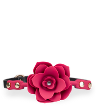 Charger l'image dans la galerie, Gag ball en similicuir avec rose en silicone