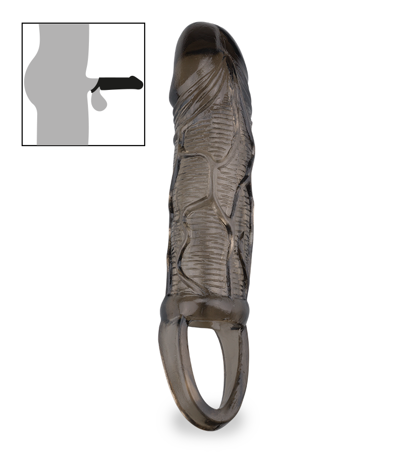 Gaine à pénis veinée extensible