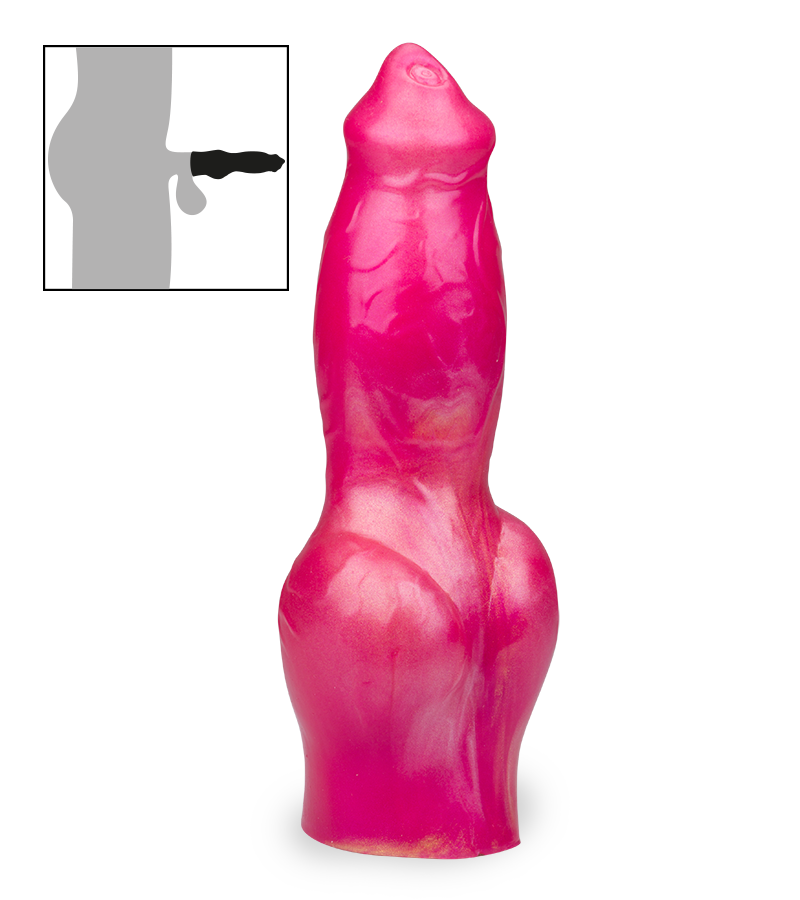 Gaine de pénis en silicone chien Berger Allemand