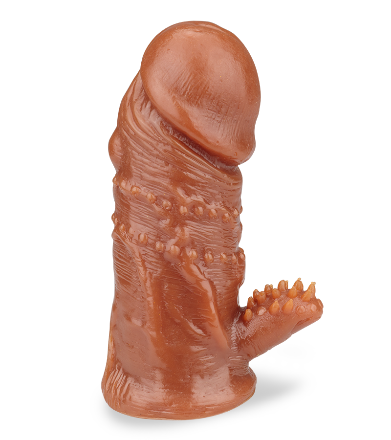 Gaine pénis black stimulateur à picots