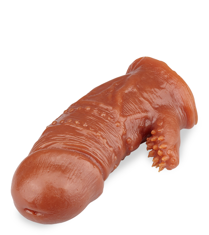 Gaine pénis black stimulateur à picots