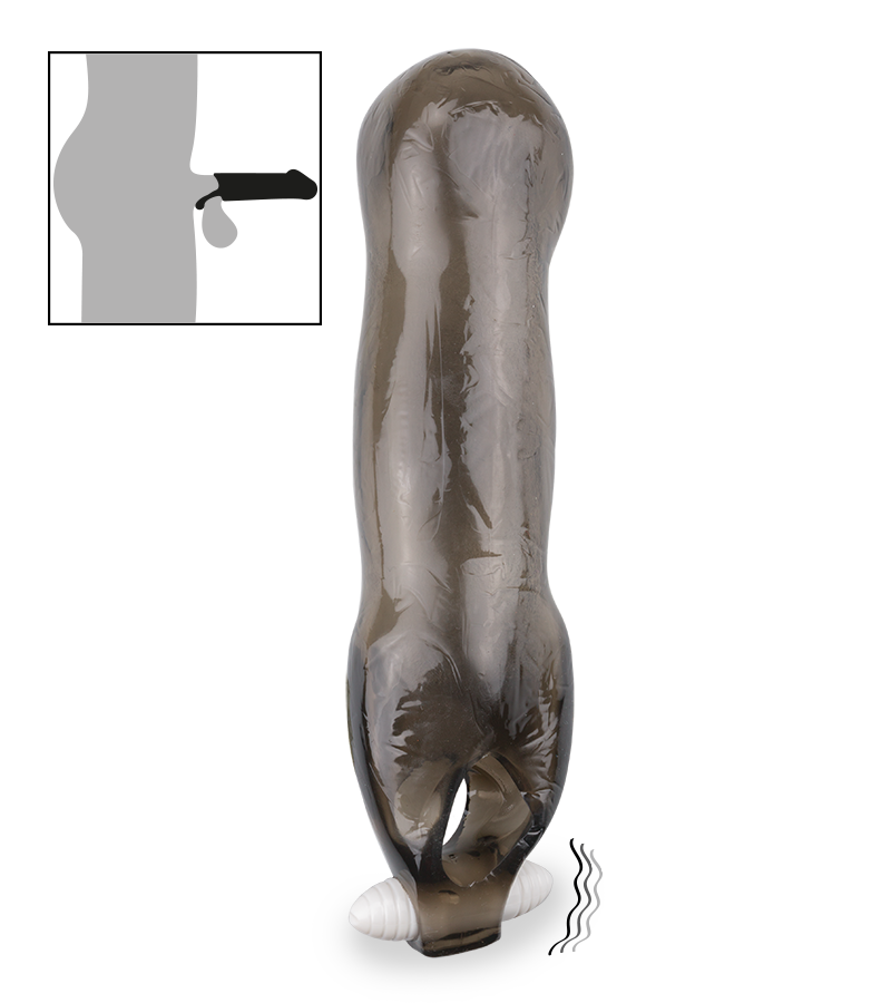 Gaine pénis lisse vibrante