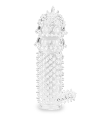 Gaine pénis picots et stimulateur