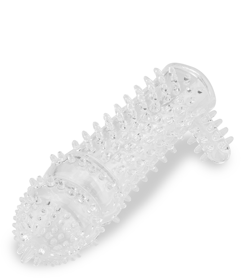 Gaine pénis picots et stimulateur