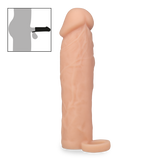 Gaine pénis réaliste en silicone médical 18,0cm