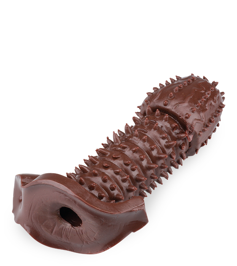 Gaine pour pénis black double stimulation avec picots