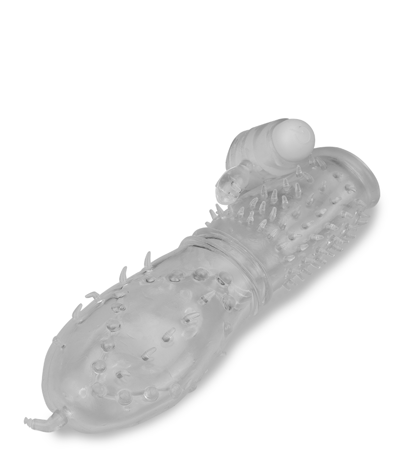 Gaine réaliste crystal picots vibrante