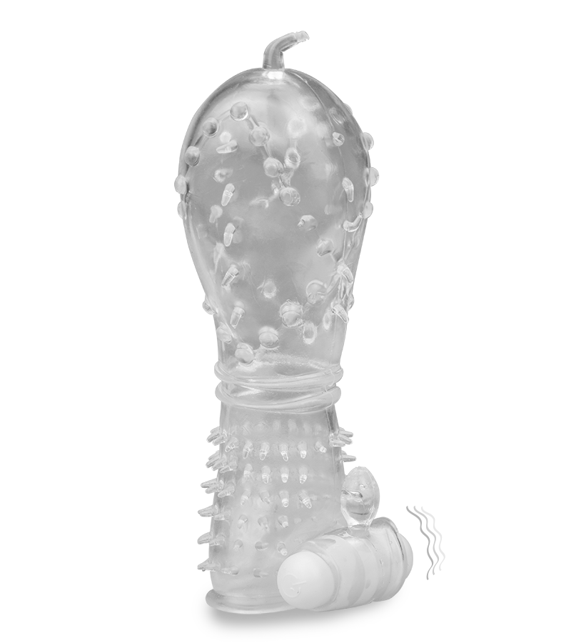 Gaine réaliste crystal picots vibrante