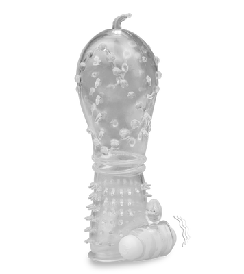 Gaine réaliste crystal picots vibrante