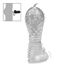 Charger l'image dans la galerie, Gaine réaliste crystal picots vibrante