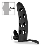 Gaine silicone cockring et stimulateur vibrant