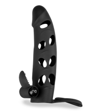 Charger l'image dans la galerie, Gaine silicone cockring et stimulateur vibrant