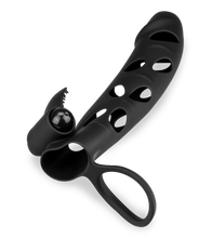 Charger l'image dans la galerie, Gaine silicone cockring et stimulateur vibrant
