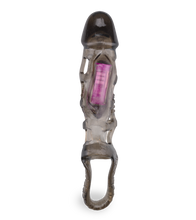 Charger l'image dans la galerie, Gaine vibrante cage à pénis noire