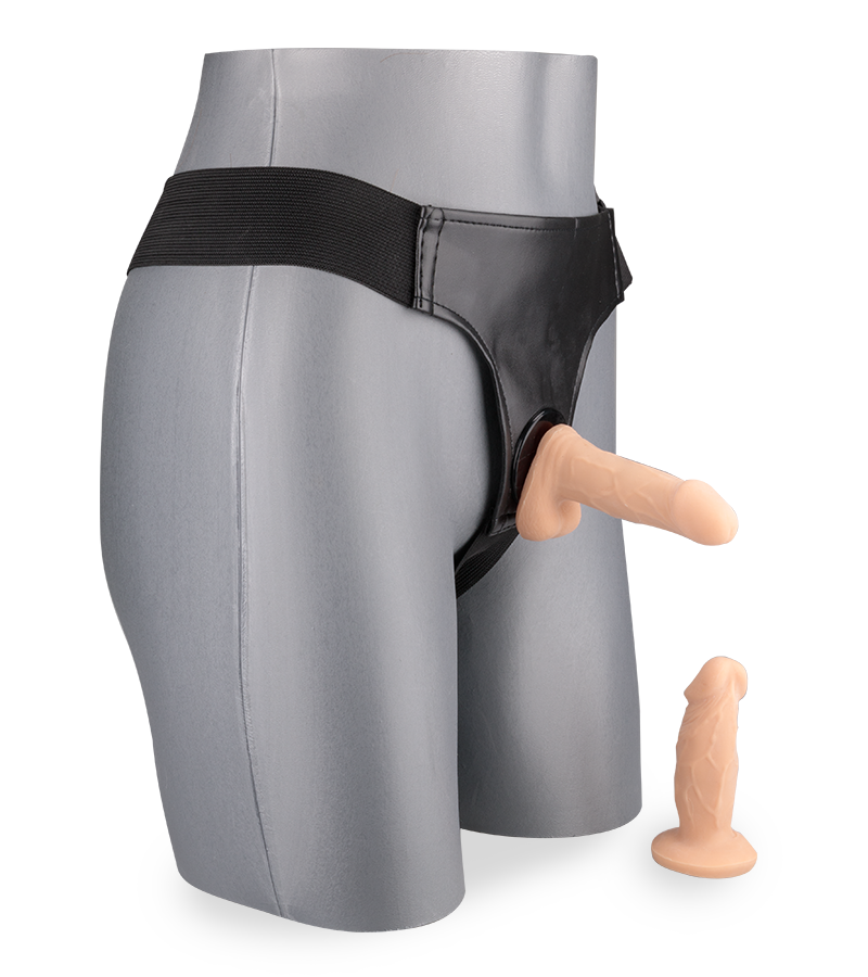 Gode ceinture anal 2 mini godes interchangeables